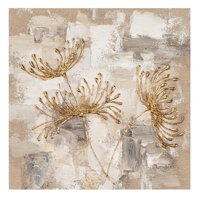 Картина на холсте Mums in gold, 40x40cm