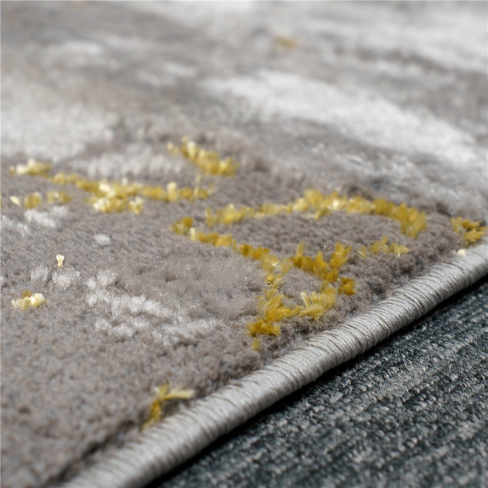 Carpet Larmaris, grey/gold colors, 80x300cm