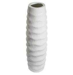 Vase Gavardo white, 13.5x46cm