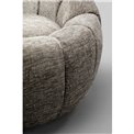 Swivel armchair Fiori, rotatable, gray color, H73x89x88cm, seat height 43cm