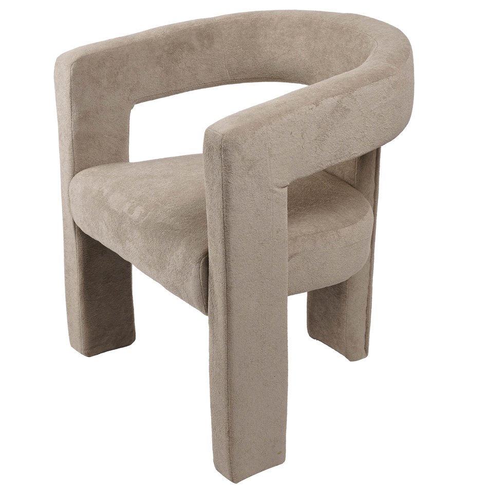 Accent chair Mailly 5, beige, 65x57x75cm