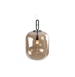 Pendant lamp Roven, cognac color, H-62-150cm, Ø-30cm, E27 60W
