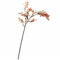 Decorative plant Berry spray, orange/brown, H80cm