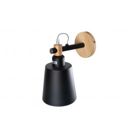 Wall lamp Soltic, black, 18x20cm, E27 60W