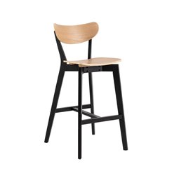 Барный стул Aroxby, натуральный цвет, H105x45x49см, высота сиденья 77cm