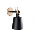 Wall lamp Soltic, black, 18x20cm, E27 60W