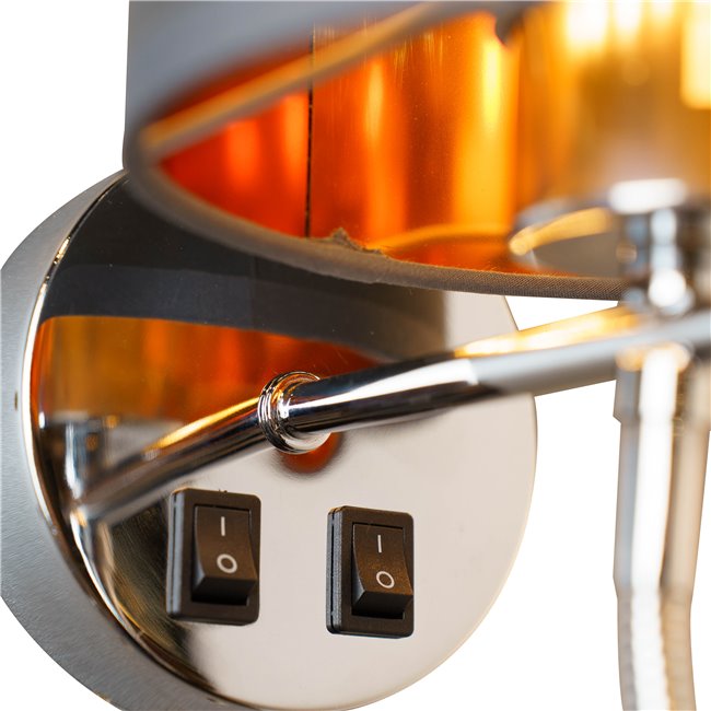 Wall lamp Moledo, H40xD15x20cm, E14x1 40W(MAX) / LED 1W