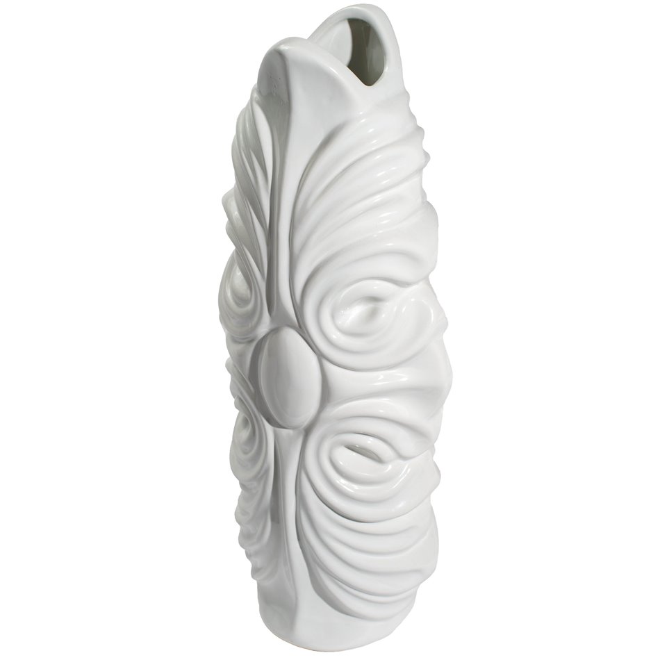 Vase Gallicano I, white, 15x11x35cm