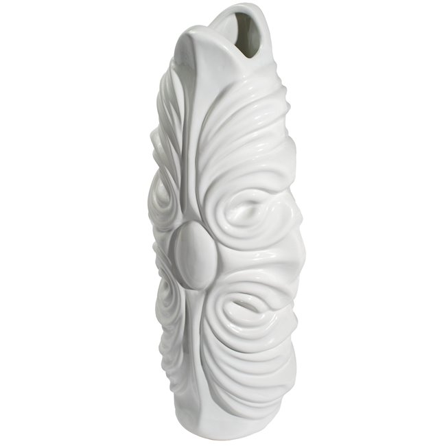 Vase Gallicano I, white, 15x11x35cm