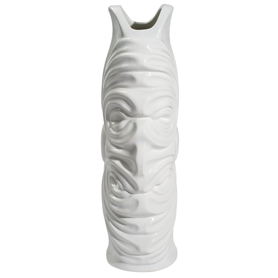 Vase Gallicano I, white, 15x11x35cm