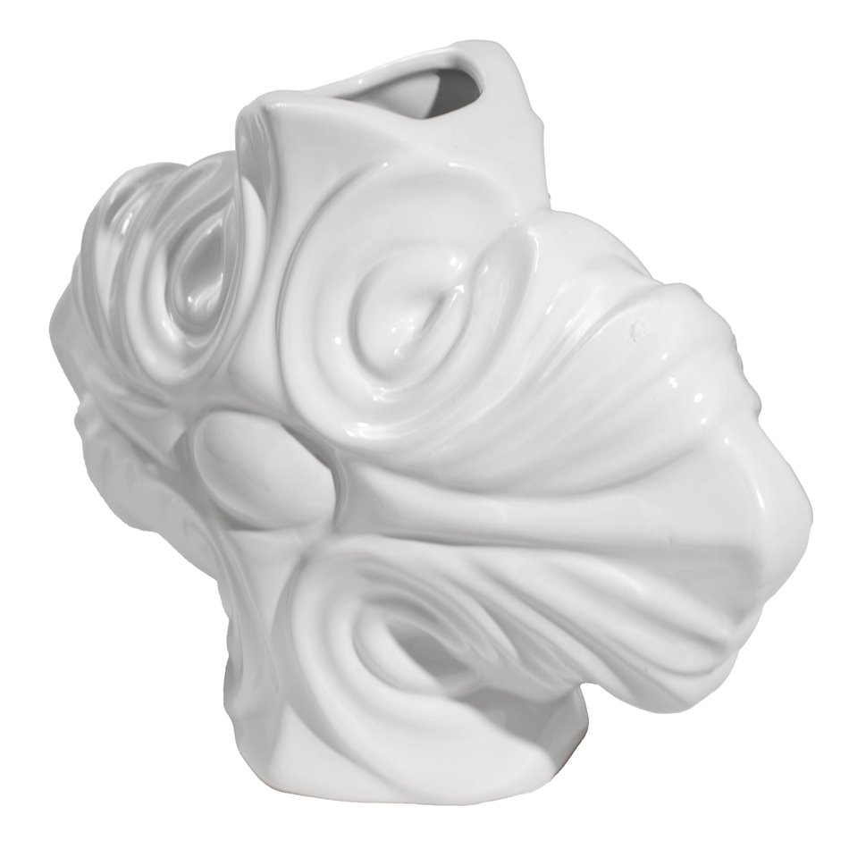Vase Gallicano II, white, 26x11.5x17.5c