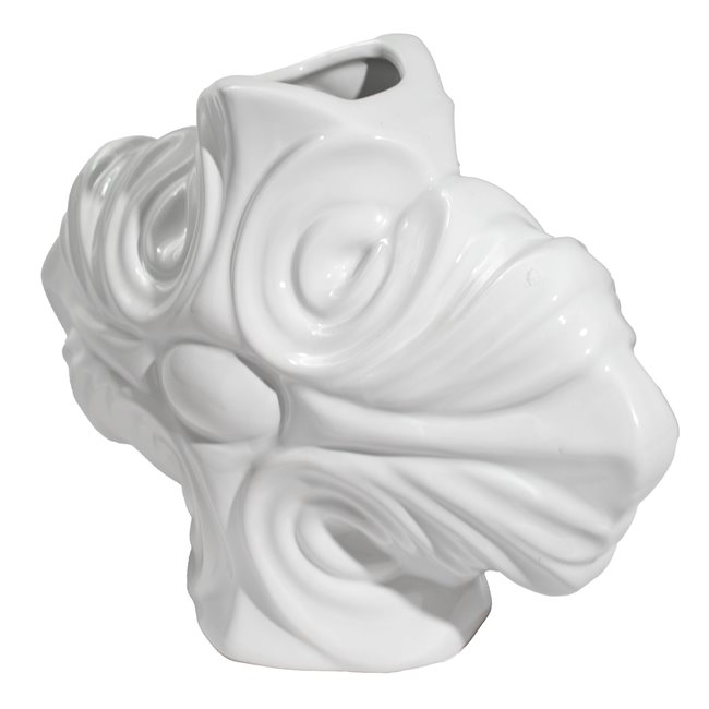Vase Gallicano II, white, 26x11.5x17.5c