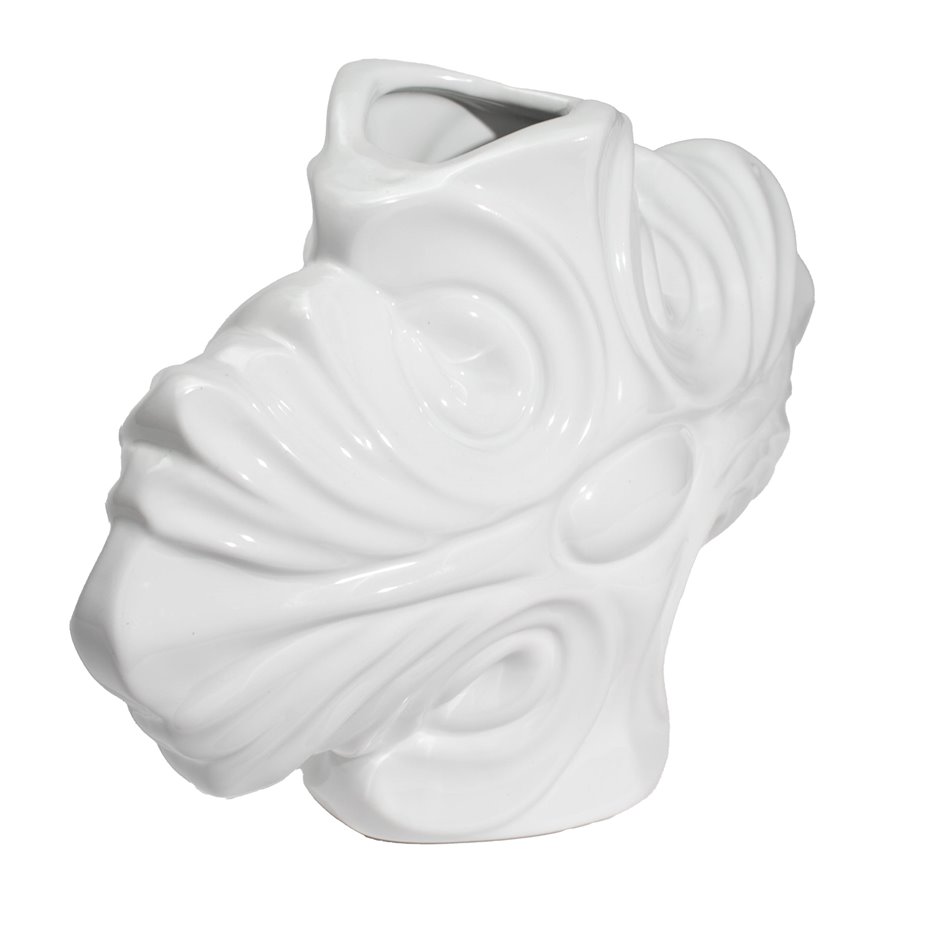 Vase Gallicano II, white, 26x11.5x17.5c