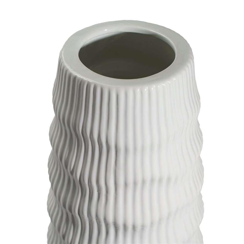 Vase Gavardo white, 13.5x46cm