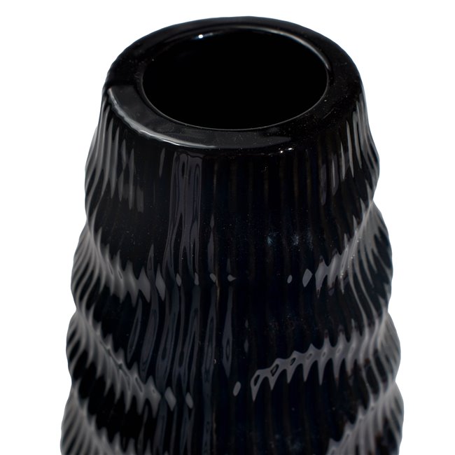 Vase Gavardo BL, black, 13.5x35.6cm