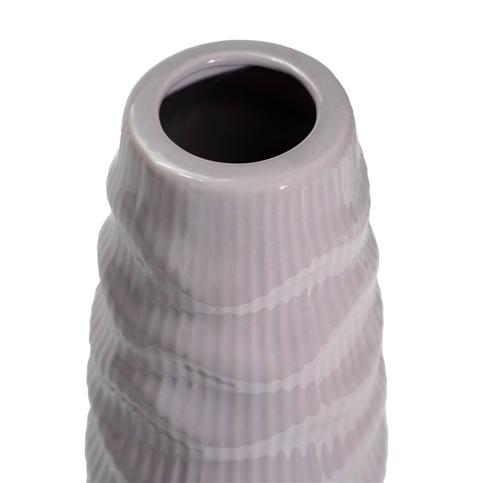 Vase Gavardo taupe B3, (shiny glazed B3), 13.5x35.6cm