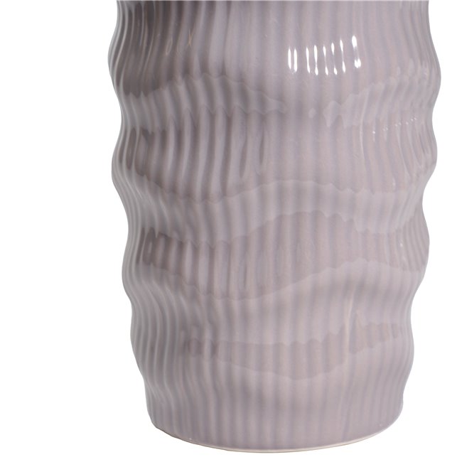 Vase Gavardo taupe B3, (shiny glazed B3), 13.5x35.6cm