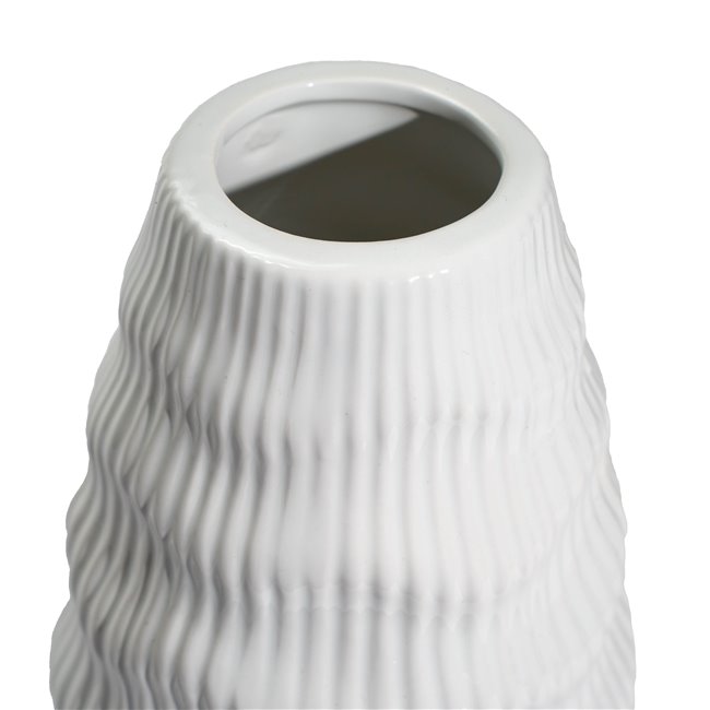 Vase Gavardo I, white, 13.5x35.6cm