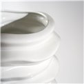 Vase Gartowa, white, 19.5x78cm