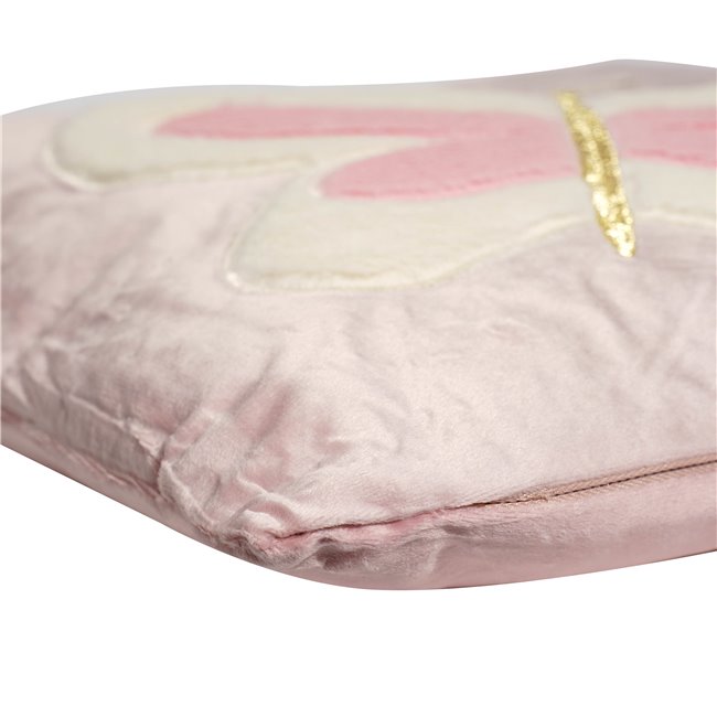 Cushion Butterfly, pink color, 39x39cm