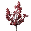 Decorative plant Berry spray, red, H53cm