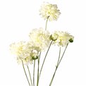 Decorative flower Dahlia white, H90cm