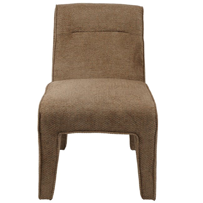 Accent chair Madrigal 64, brown, H80x53x69cm, seat height 48cm