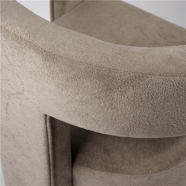 Accent chair Mailly 5, beige color, H75x65x57cm, seat height 47.5cm