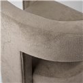 Accent chair Mailly 5, beige color, H75x65x57cm, seat height 47.5cm