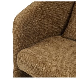 Armchair Jonita, brown color, H79x70x64cm, seat H42cm