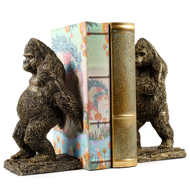 Подставка для книг Gorilla old gold, 2 set., H24.5x13.5x12.5cm