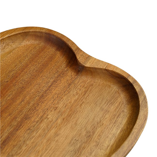 Acacia wood plate Foalow, 32x20xH2cm