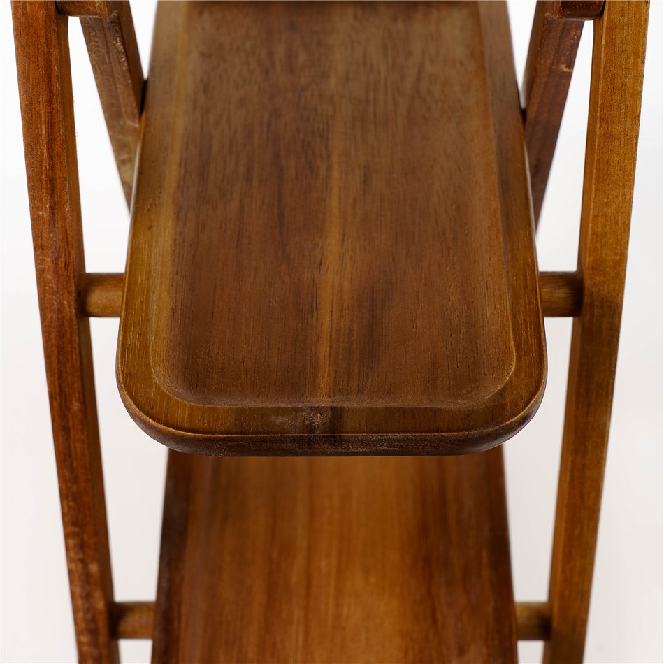 3 Tier Acacia wood serving stand, H39.5x17.2x38.5ccm