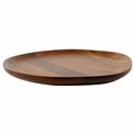 Acacia wood plate Frill, 31.8x30.6xH2.6cm