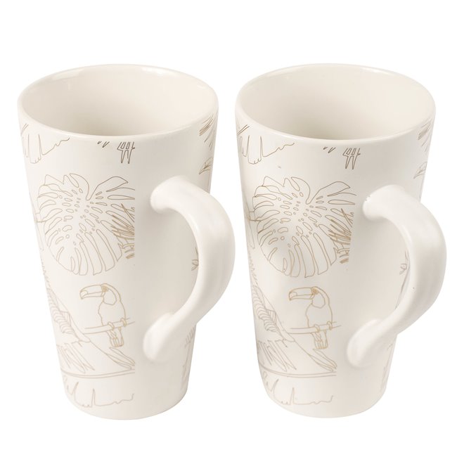 Mugs Toucan L, 500ml, set of 2, H15,3x12,5x8,7cm