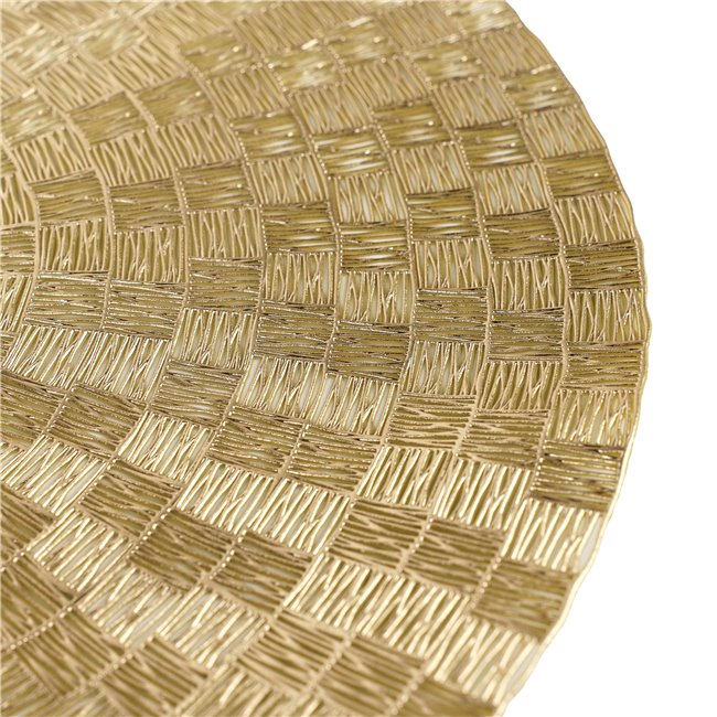 Placemat Rama gold/beige color, D38cm