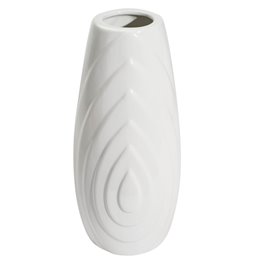 Vase Gazzano white, shiny, H25.2xD11,5cm