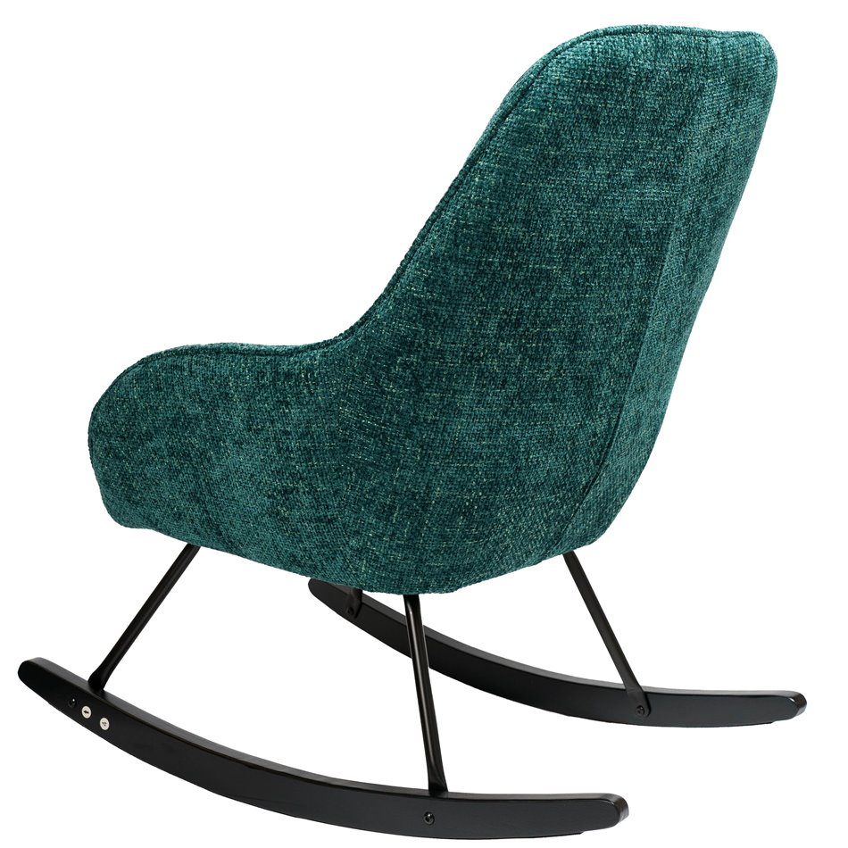 Rocking chair Alberta, turquoise, 67.5x94x106cm