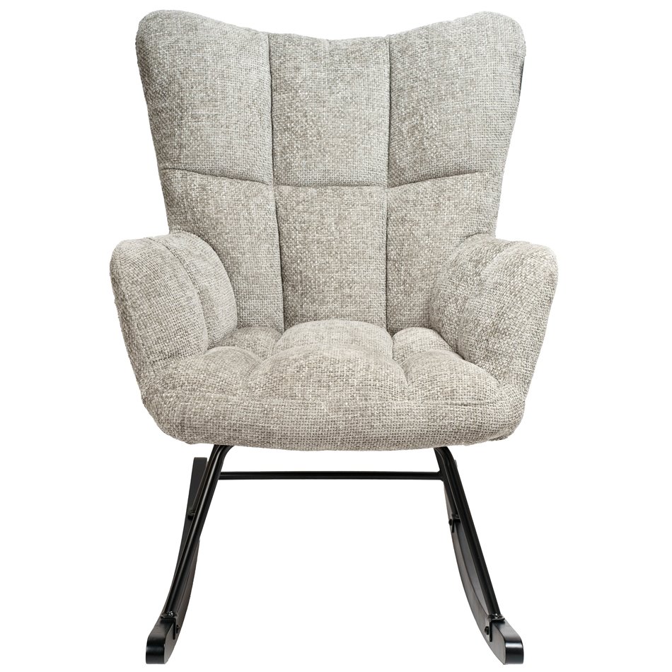 Rocking chair Arburg, grey, 67.5x94x106cm