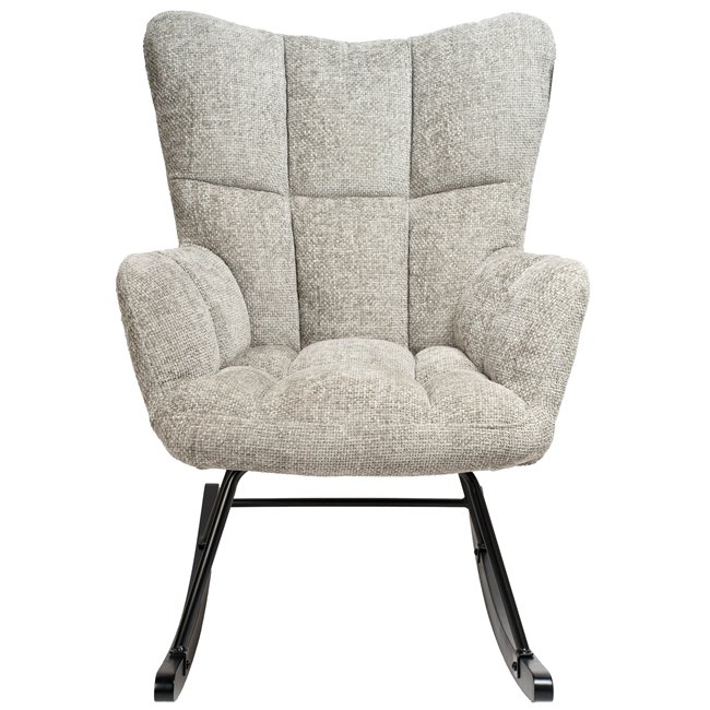 Rocking chair Arburg, grey, 67.5x94x106cm