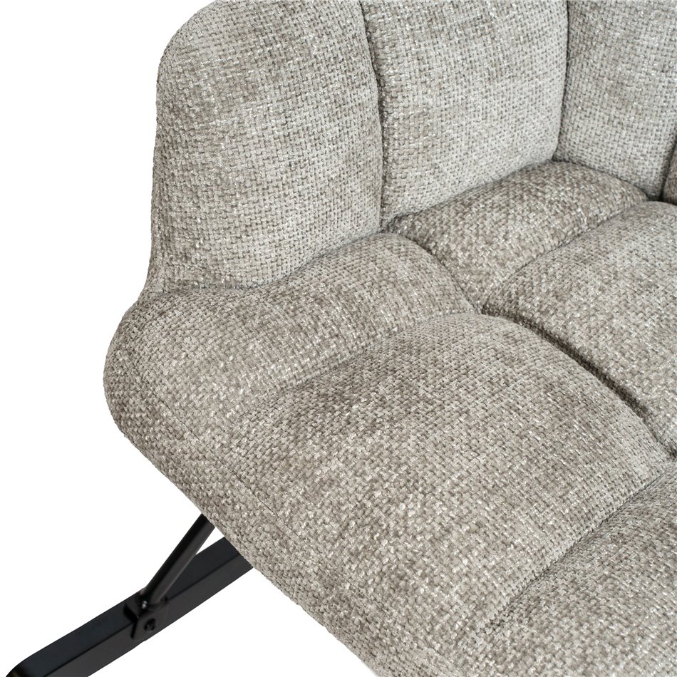 Rocking chair Arburg, grey, 67.5x94x106cm