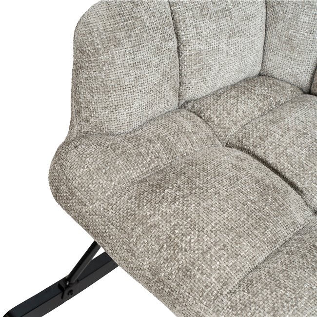 Rocking chair Arburg, grey, 67.5x94x106cm