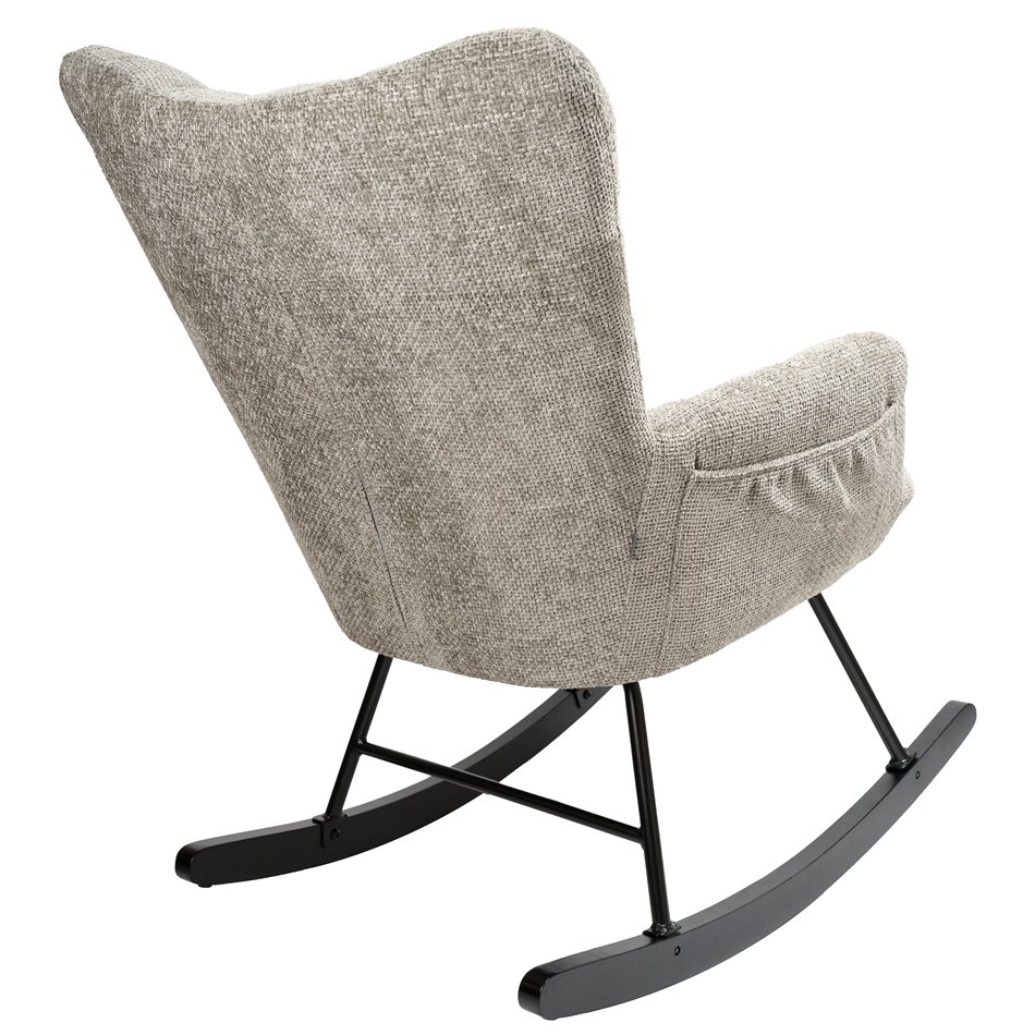 Rocking chair Arburg, grey, 67.5x94x106cm