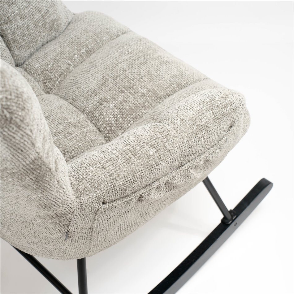 Rocking chair Arburg, grey, 67.5x94x106cm