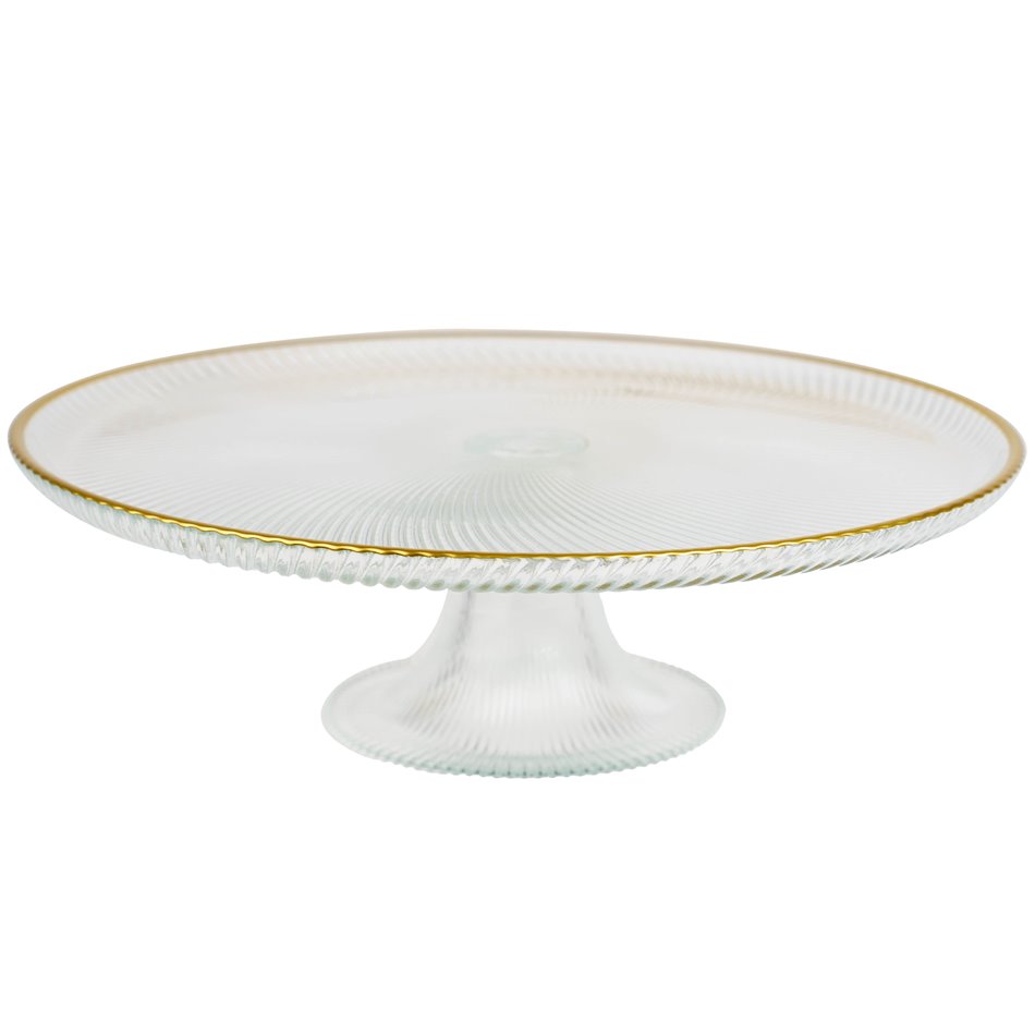 Cake plate Mirol, Shiny, Clear glass
