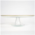 Cake plate Mirol, Shiny, Clear glass