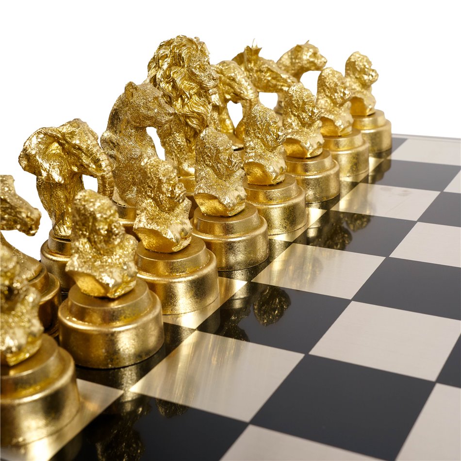 WILD ANIMAL CHESS set, H15x60.5x60.5cm