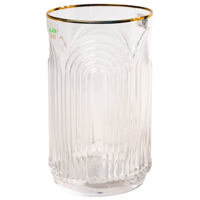 Cocktail glass Senne with gold rim, 420ml, H13.5cm, D7.9cm