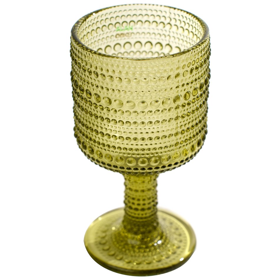 Wine glass Sater, green, 270ml, H15.5cm, D8cm 