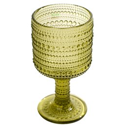 Wine glass Sater, green, 270ml, H15.5cm, D8cm 